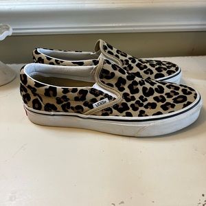Leopard Print Vans Slip-On Skate Shoe size 6.5